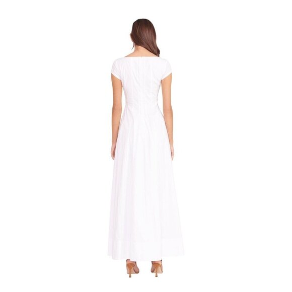 New NWT Staud Wells Dress White Retails $325 - Picture 3 of 7